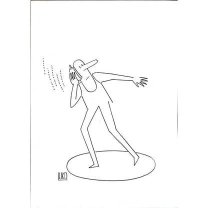 Peter Luko 29x21cm Orijinal Karikatür BOD05582
