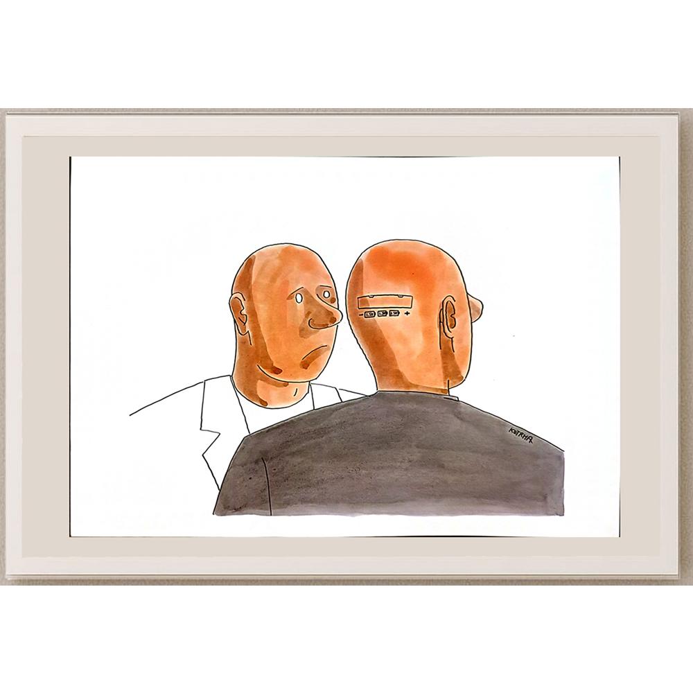 Lubomir Kotrha 29x21cm Orijinal Karikatür BOD05584