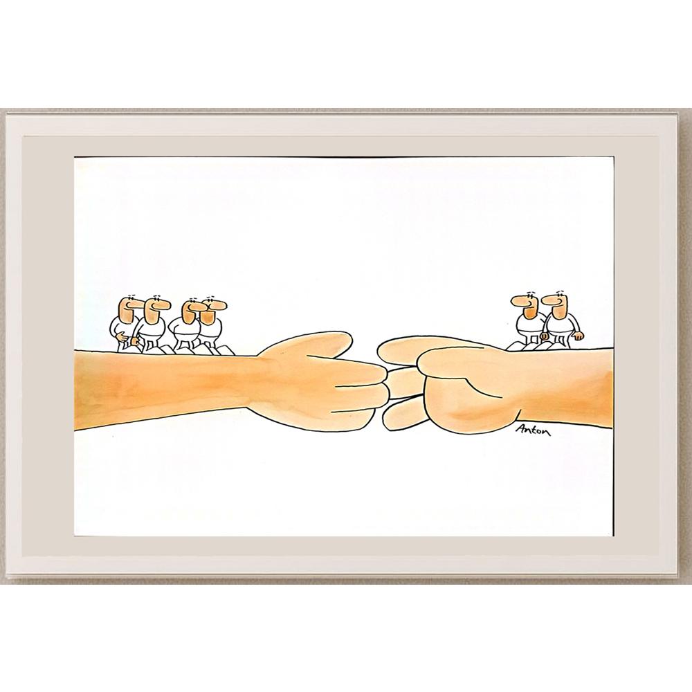 Anton Kotreba 29x21cm Orijinal Karikatür BOD05585