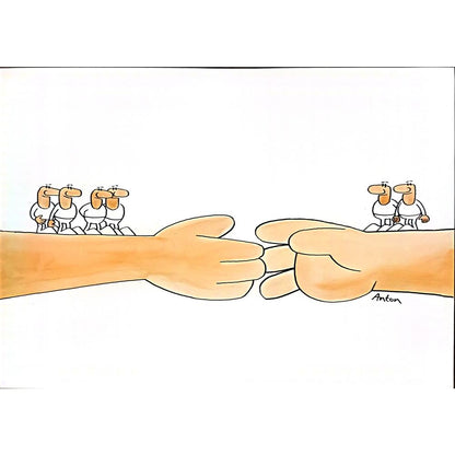 Anton Kotreba 29x21cm Orijinal Karikatür BOD05585