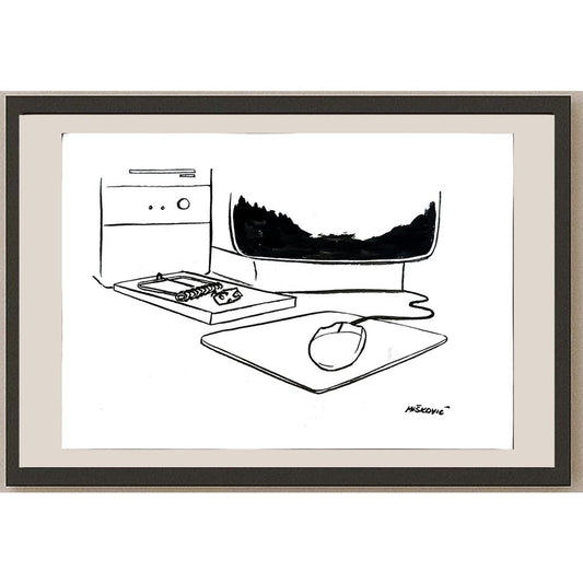 Cedomil Miskovic 35x25cm Orijinal Karikatür BOD05586
