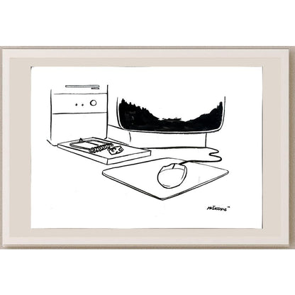 Cedomil Miskovic 35x25cm Orijinal Karikatür BOD05586