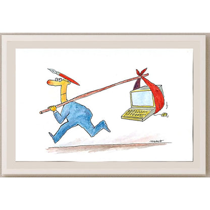 Ivan Haramija 29x21cm Orijinal Karikatür BOD05587