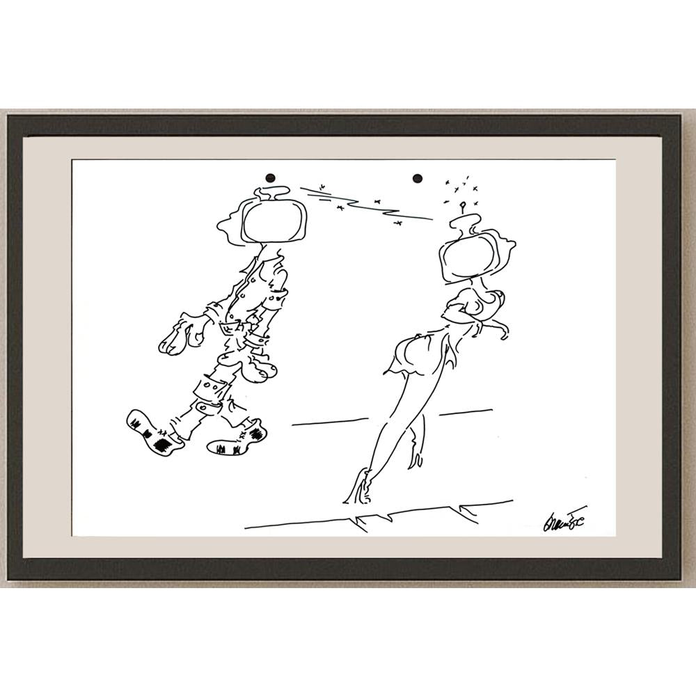 Branko Premuzic 29x21cm Orijinal Karikatür BOD05589