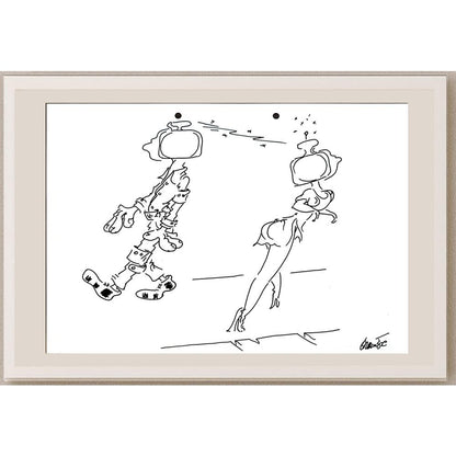 Branko Premuzic 29x21cm Orijinal Karikatür BOD05589
