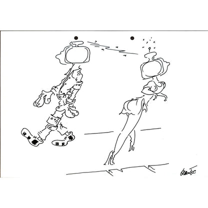 Branko Premuzic 29x21cm Orijinal Karikatür BOD05589