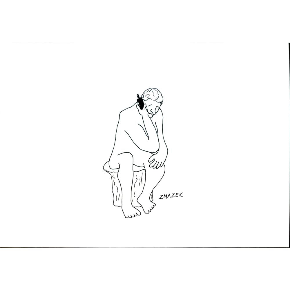 Stanko Zmazek 29x21cm Orijinal Karikatür BOD05591
