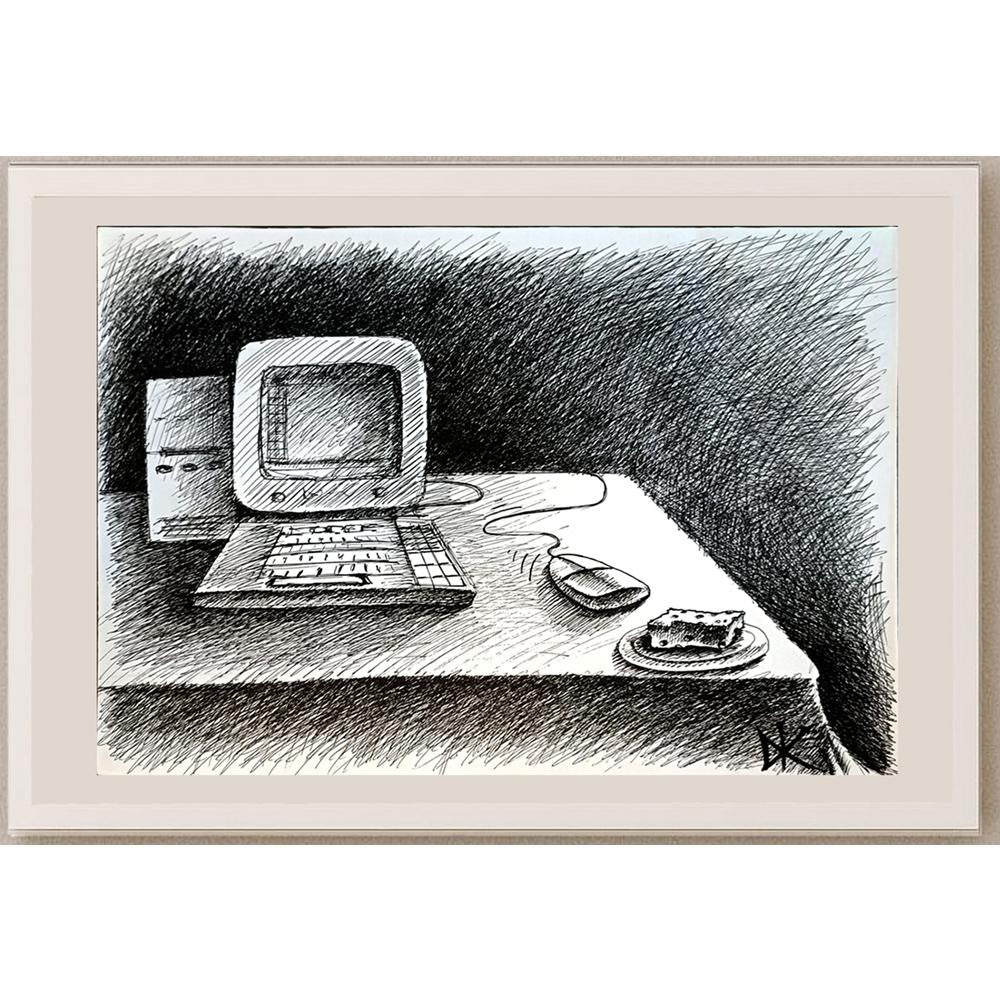 Danila Koseva 29x21cm Orijinal Karikatür BOD05594
