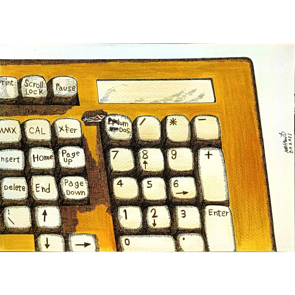 Mohammad Babaei 29x21cm Orijinal Karikatür BOD05596