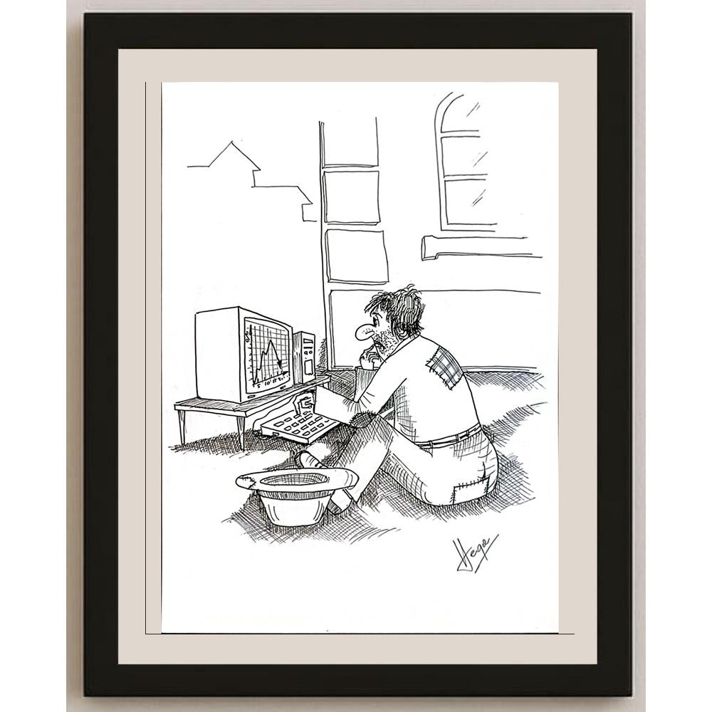 Borislav Hegedusic 29x21cm Orijinal Karikatür BOD05598