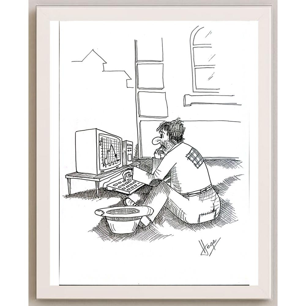 Borislav Hegedusic 29x21cm Orijinal Karikatür BOD05598