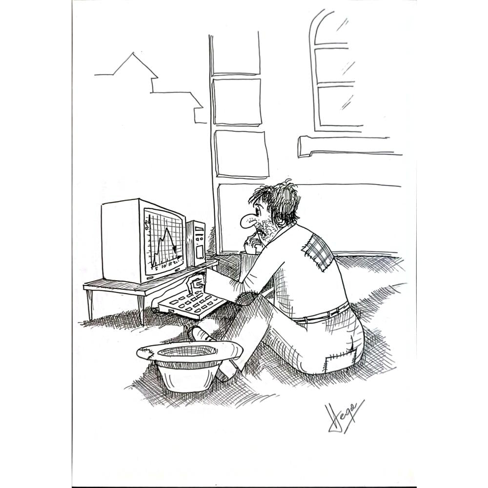Borislav Hegedusic 29x21cm Orijinal Karikatür BOD05598