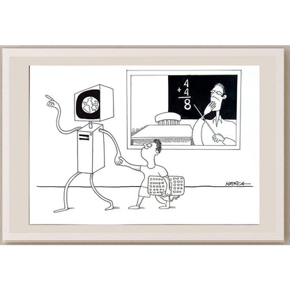 Juli Sanchis Aguado 29x21cm Orijinal Karikatür BOD05600