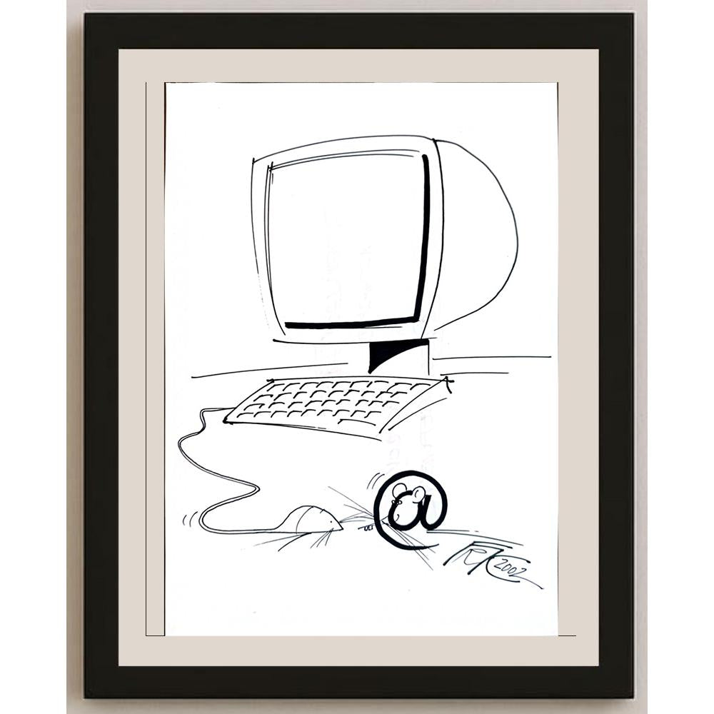 Frantisek Kratochvil 29x21cm Orijinal Karikatür BOD05603