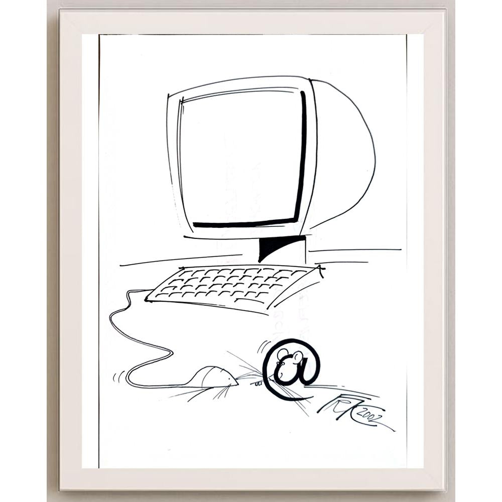 Frantisek Kratochvil 29x21cm Orijinal Karikatür BOD05603