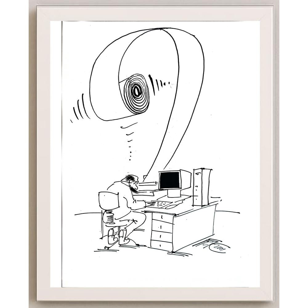 Frantisek Kratochvil 29x21cm Orijinal Karikatür BOD05605