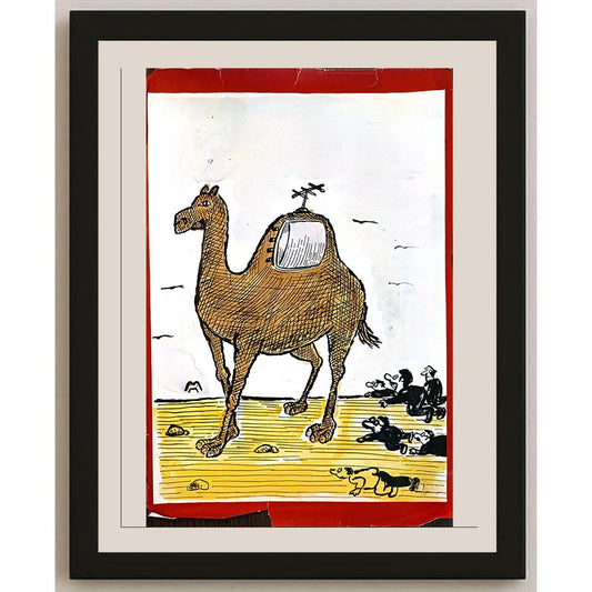 Mileta Miloradovic 33x21cm Orijinal Karikatür BOD05611
