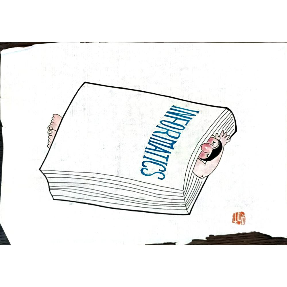 Wang Rui Sheng 29x21cm Orijinal Karikatür BOD05614