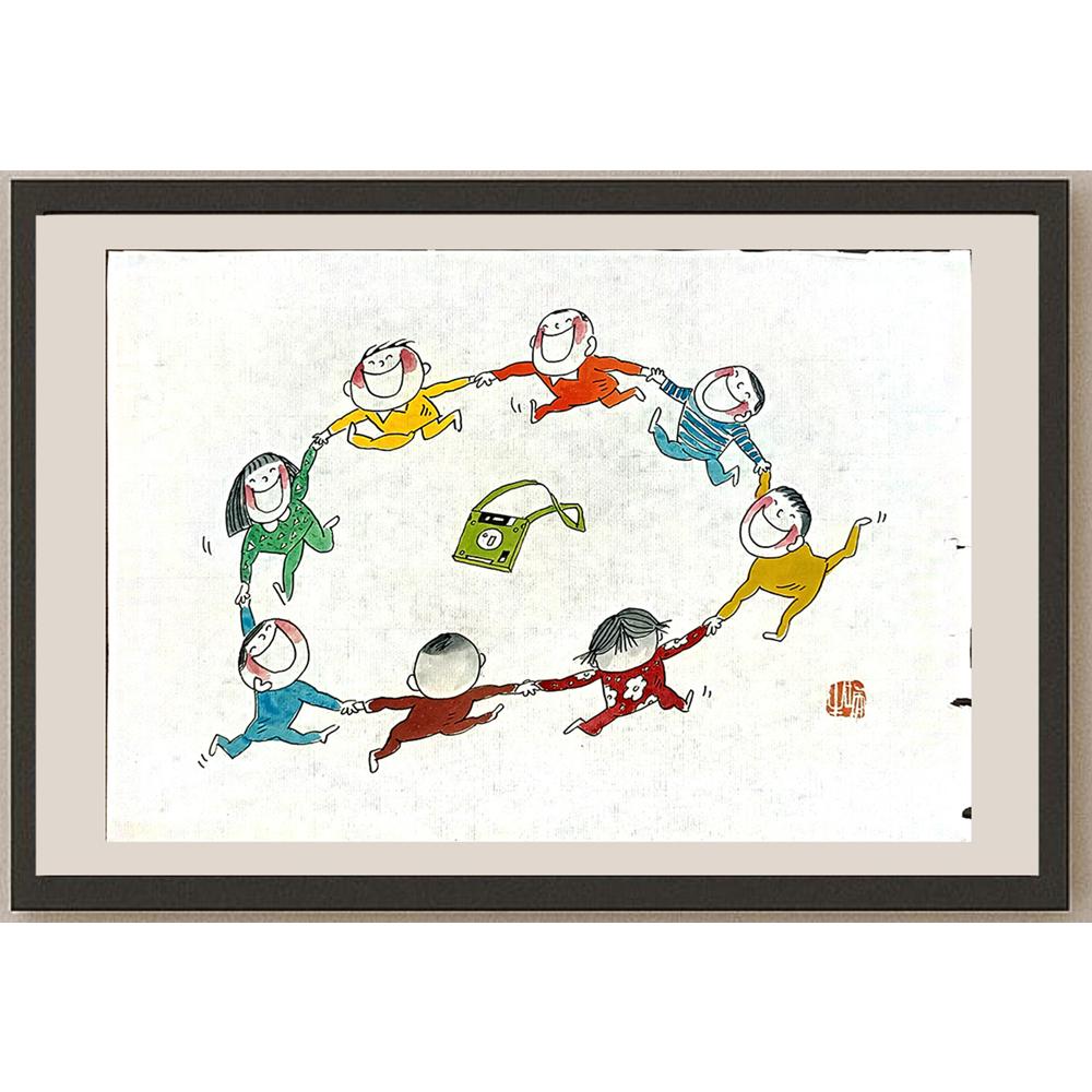 Wang Rui Sheng 29x21cm Orijinal Karikatür BOD05616