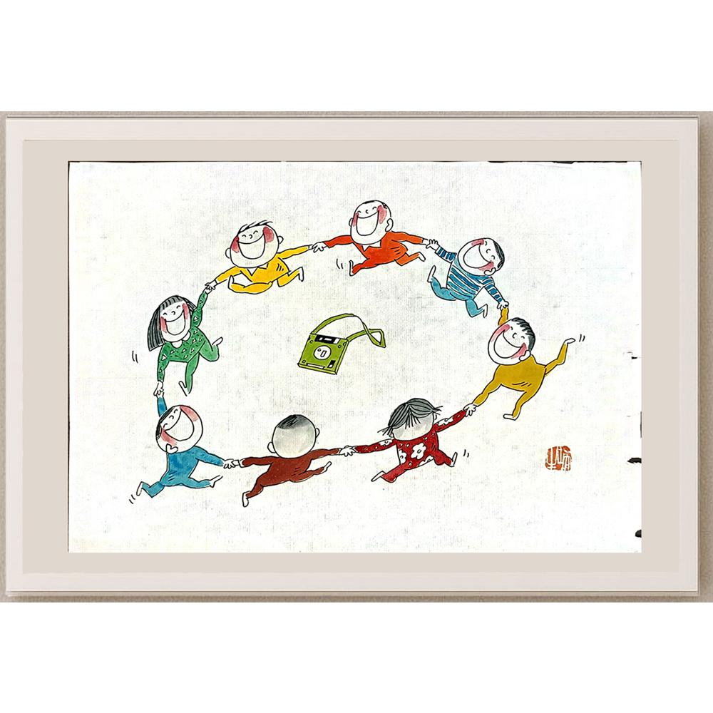Wang Rui Sheng 29x21cm Orijinal Karikatür BOD05616