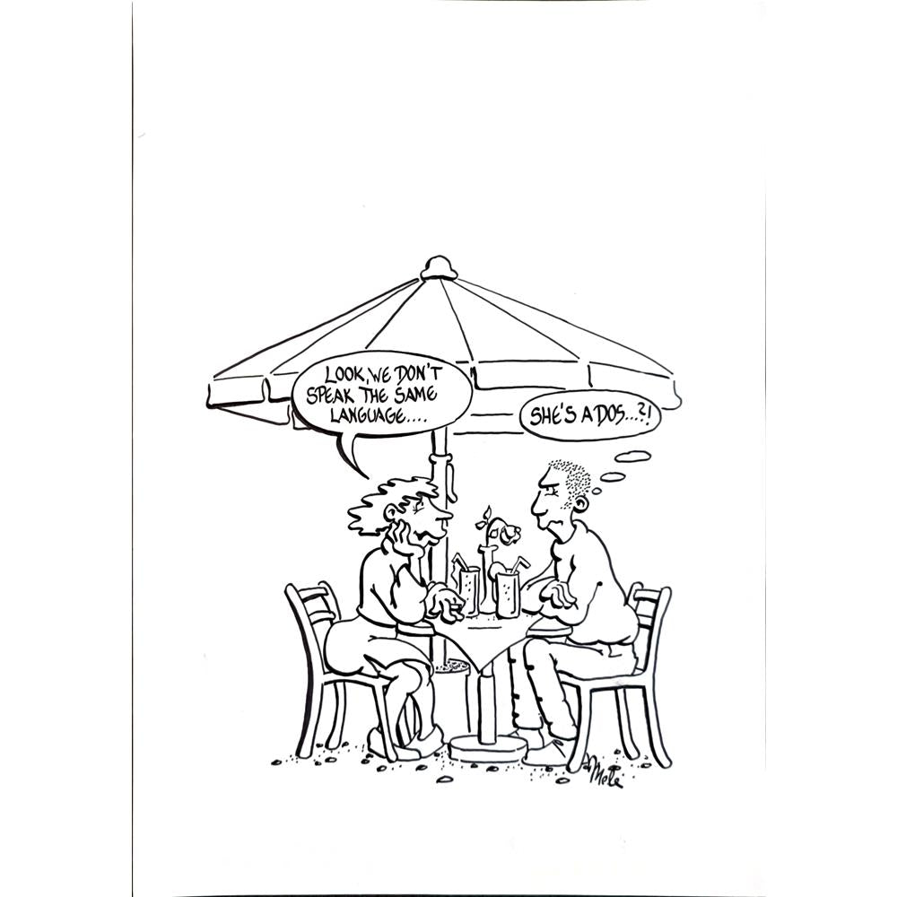 Mele Brink 29x21cm Orijinal Karikatür BOD05618
