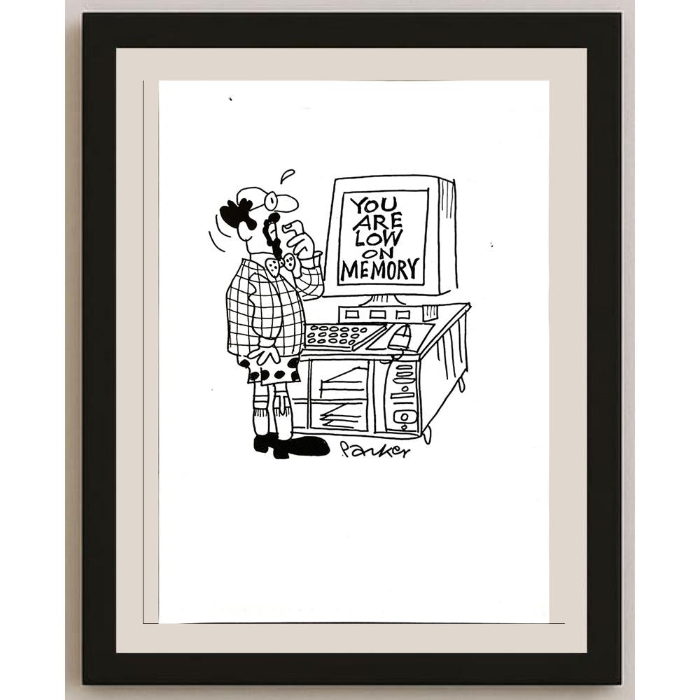 Dave Paker 29x21cm Orijinal Karikatür BOD05622