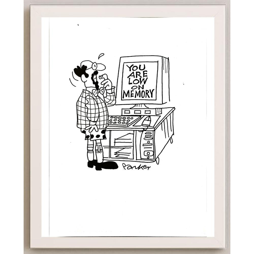 Dave Paker 29x21cm Orijinal Karikatür BOD05622