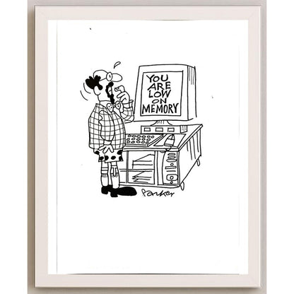 Dave Paker 29x21cm Orijinal Karikatür BOD05622