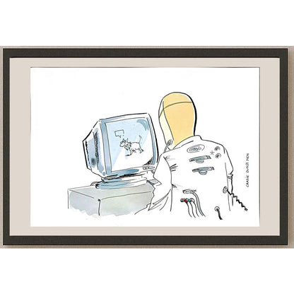 C D M 29x21cm Orijinal Karikatür BOD05625