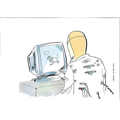 C D M 29x21cm Orijinal Karikatür BOD05625