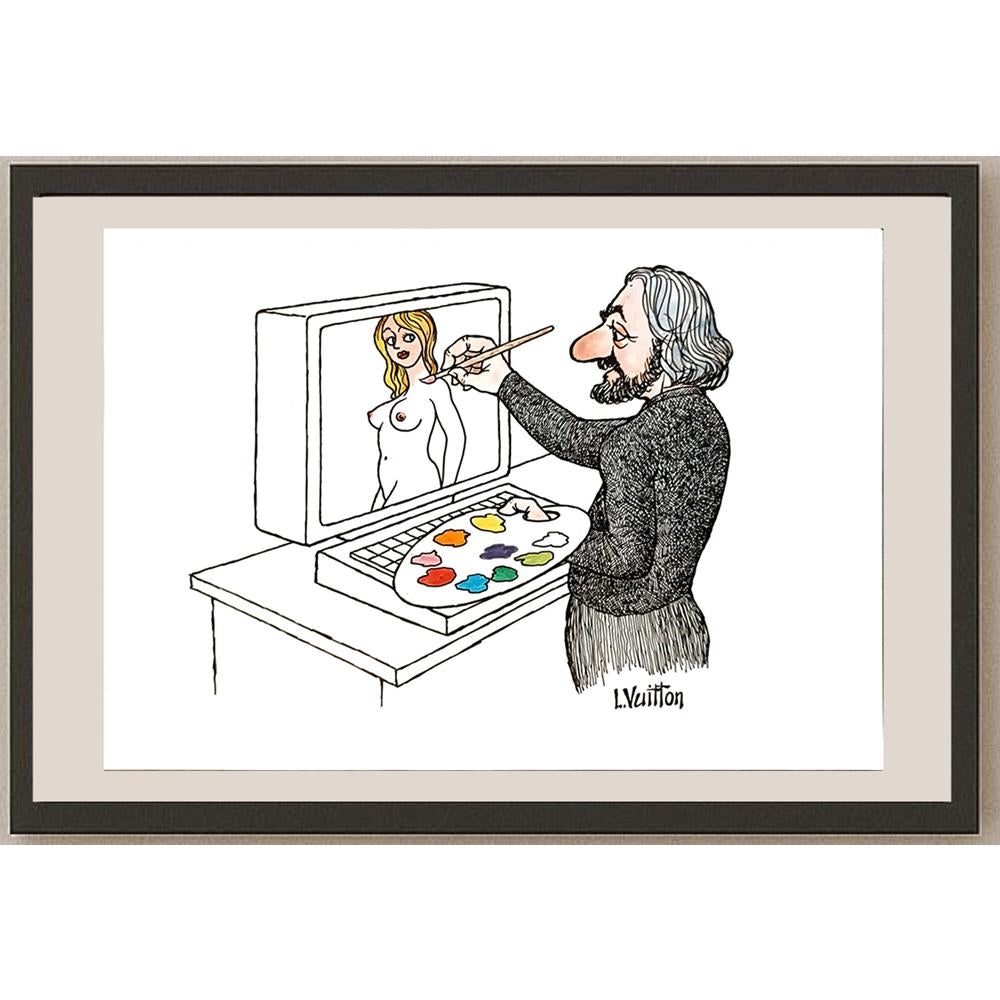 Louisvuitton 29x21cm Orijinal Karikatür BOD05626