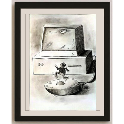 Nahid Maghdoud 29x21cm Orijinal Karikatür BOD05627