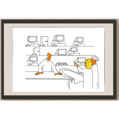 Tomas Trunecek 29x21cm Orijinal Karikatür BOD05629
