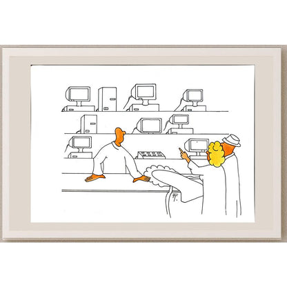 Tomas Trunecek 29x21cm Orijinal Karikatür BOD05629