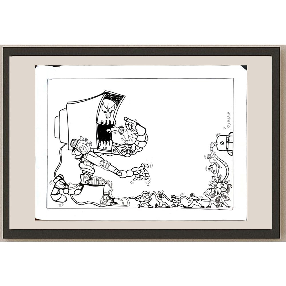 Josuran Oscar 35x25cm Orijinal Karikatür BOD05643