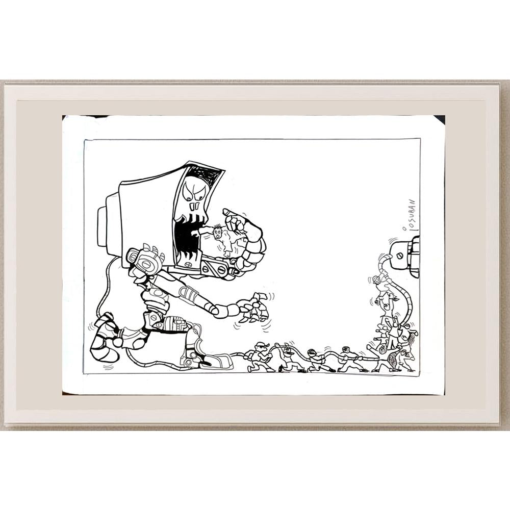 Josuran Oscar 35x25cm Orijinal Karikatür BOD05643