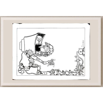 Josuran Oscar 35x25cm Orijinal Karikatür BOD05643