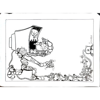 Josuran Oscar 35x25cm Orijinal Karikatür BOD05643