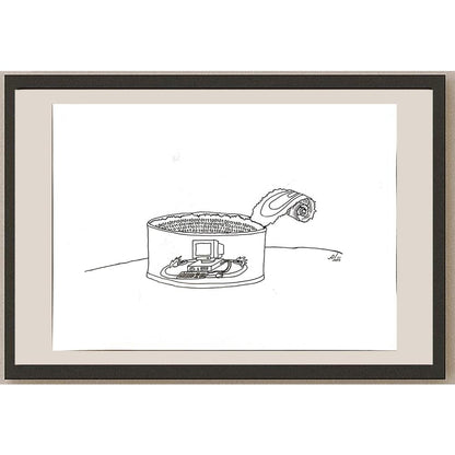 Payam Pourfalah 29x21cm Orijinal Karikatür BOD05646
