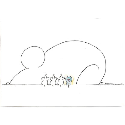 Hassanzadeh Khossrow 29x21cm Orijinal Karikatür BOD05647