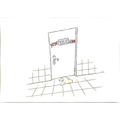 Hassanzadeh Khossrow 29x21cm Orijinal Karikatür BOD05648