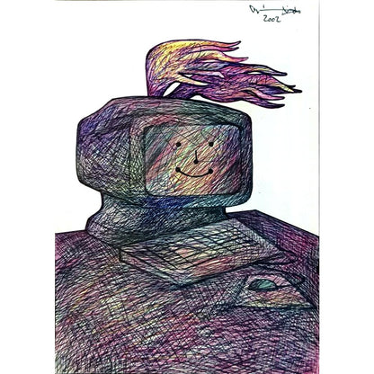 Candido Isidfo Cuenca Fuentes 21x14cm Orijinal Karikatür BOD05650
