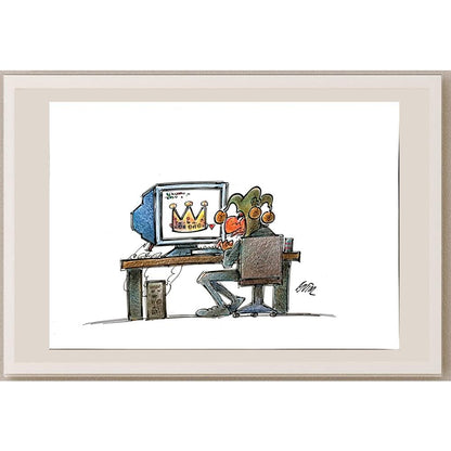 Mojtaba Galmohammadi 29x21cm Orijinal Karikatür BOD05651