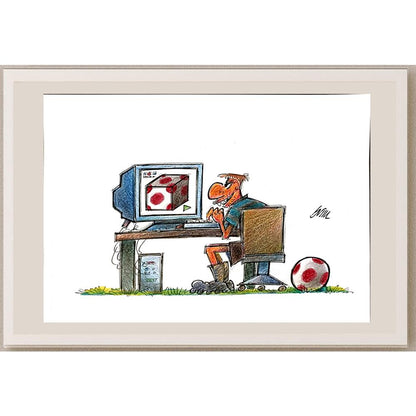 Mojtaba Galmohammadi 29x21cm Orijinal Karikatür BOD05653