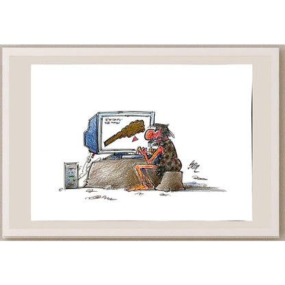 Mojtaba Galmohammadi 29x21cm Orijinal Karikatür BOD05654