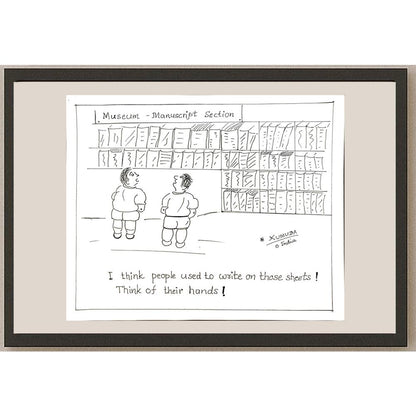 Kumuda Deshpande 28x23cm Orijinal Karikatür BOD05656