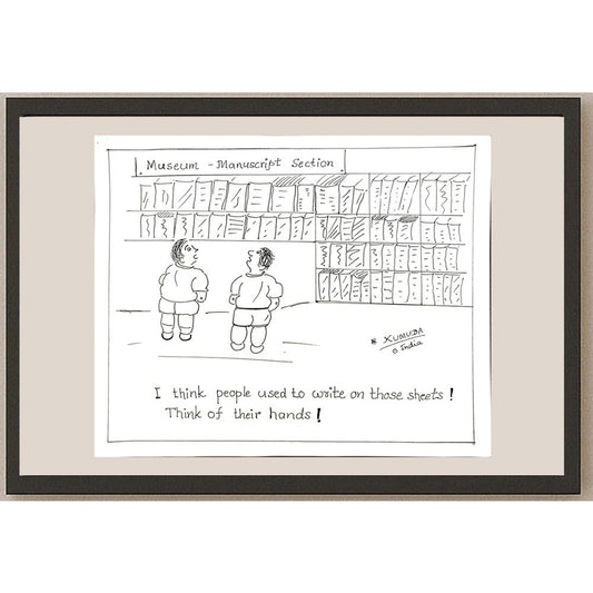 Kumuda Deshpande 28x23cm Orijinal Karikatür BOD05656