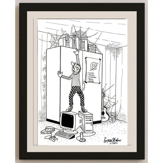 Bojan Zivic 29x21cm Orijinal Karikatür BOD05663