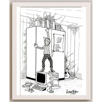 Bojan Zivic 29x21cm Orijinal Karikatür BOD05663