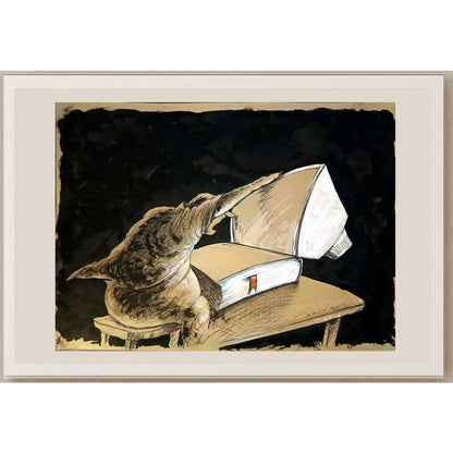 Shahram Rezaei 29x21cm Orijinal Karikatür BOD05669